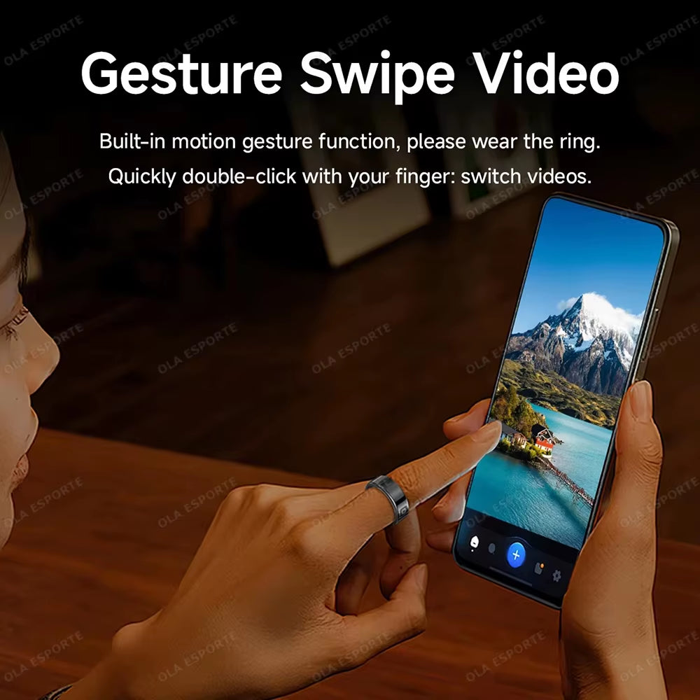 NovaRing X – Smart Ring with LED Touch Screen & Gesture Video Control