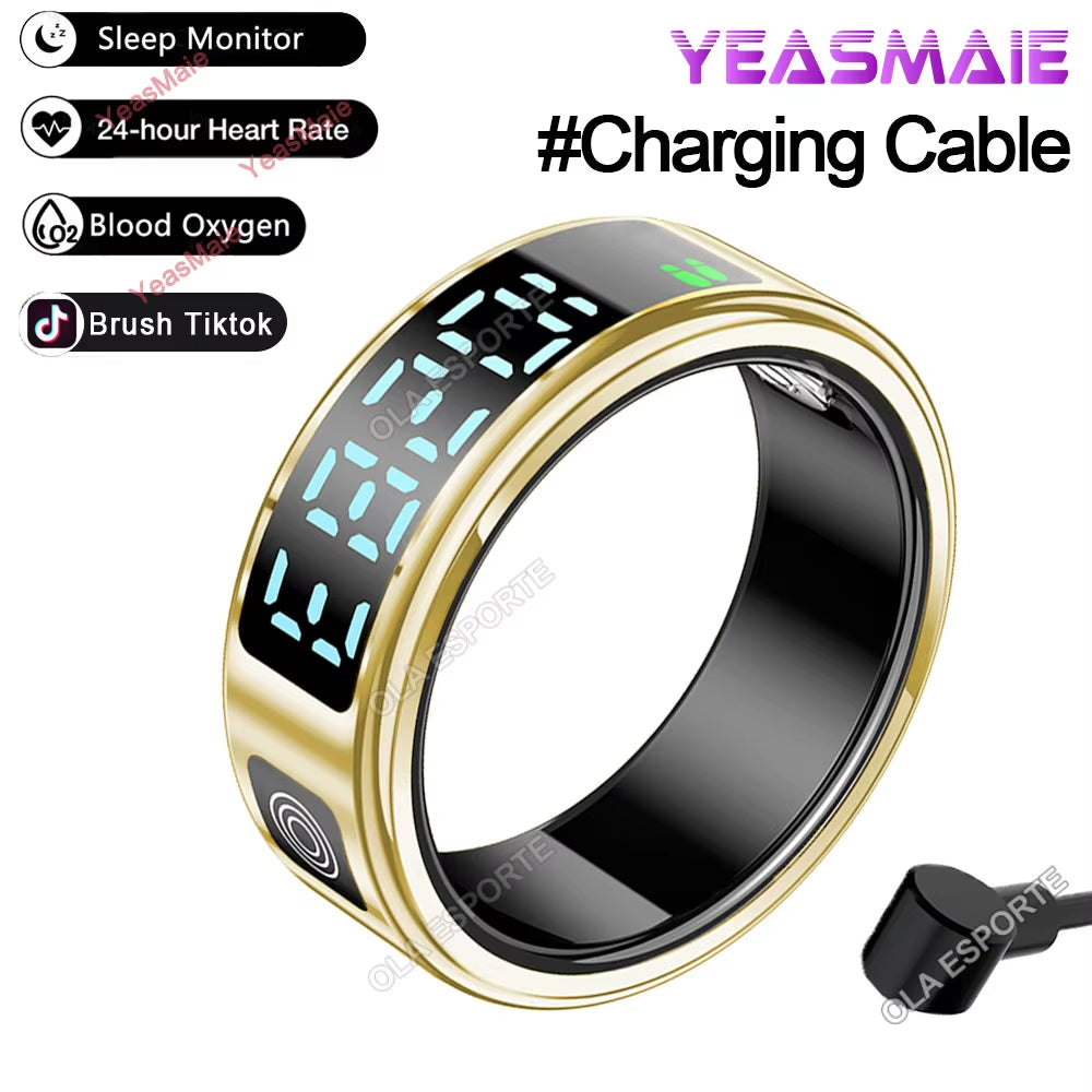 NovaRing X – Smart Ring with LED Touch Screen & Gesture Video Control